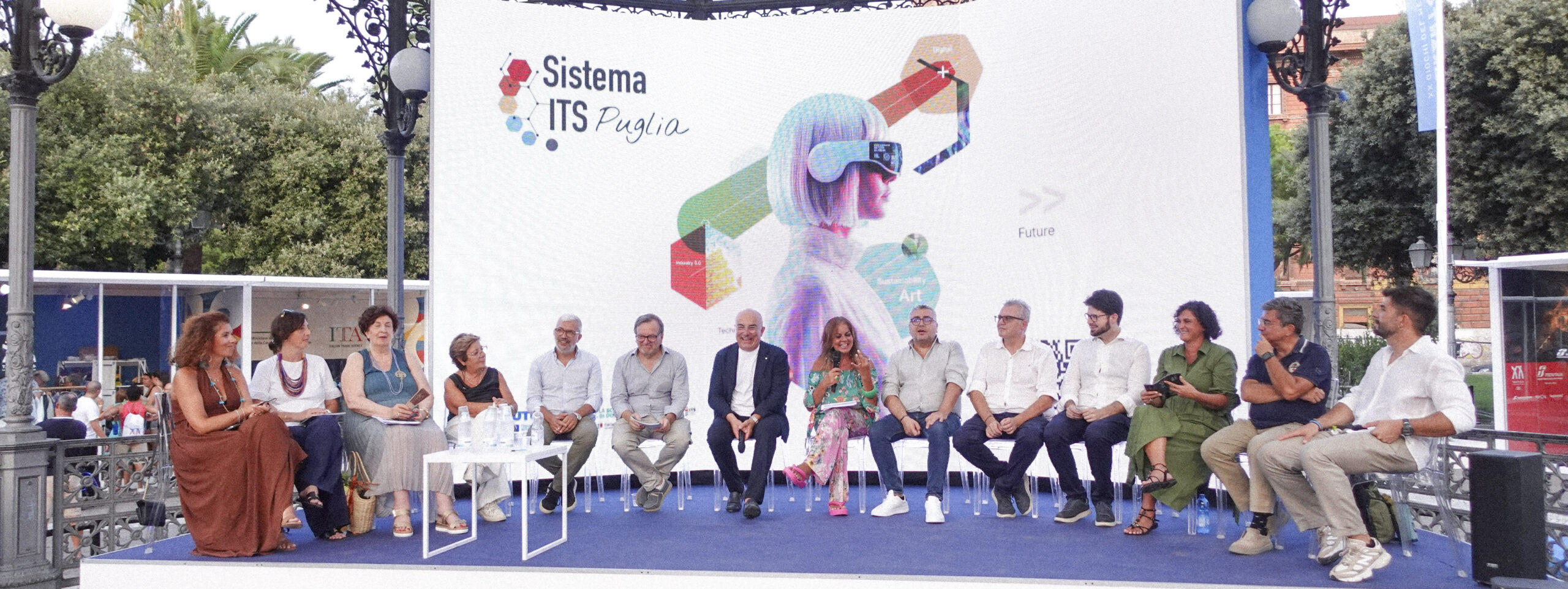 ITS Puglia ai XX Giochi Mediterraneo Taranto - Intervento sul palco con Direttori del ITS